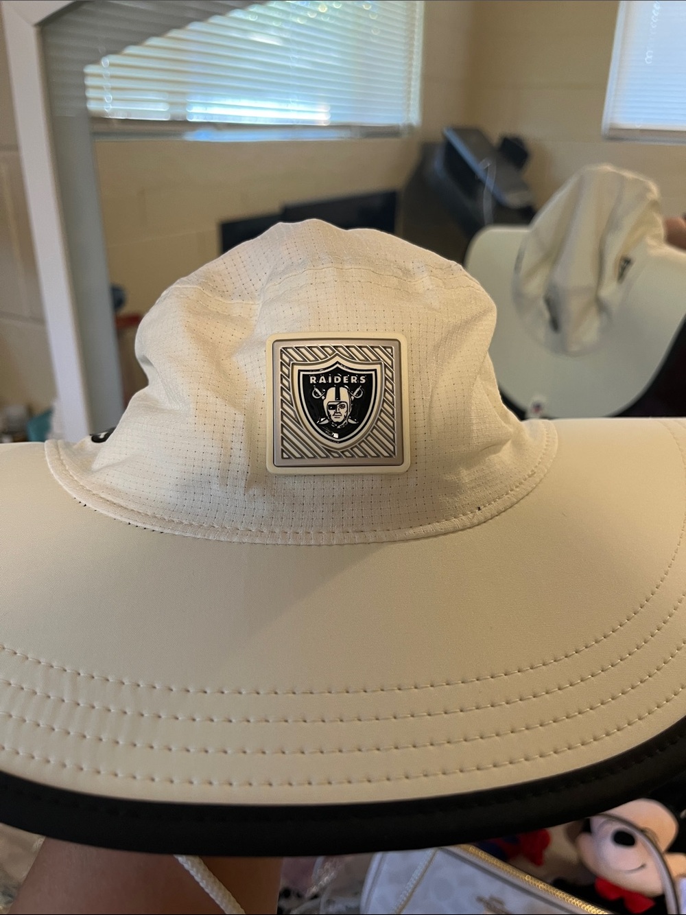 Riders by Lee White Bucket Hat with Raiders Patch